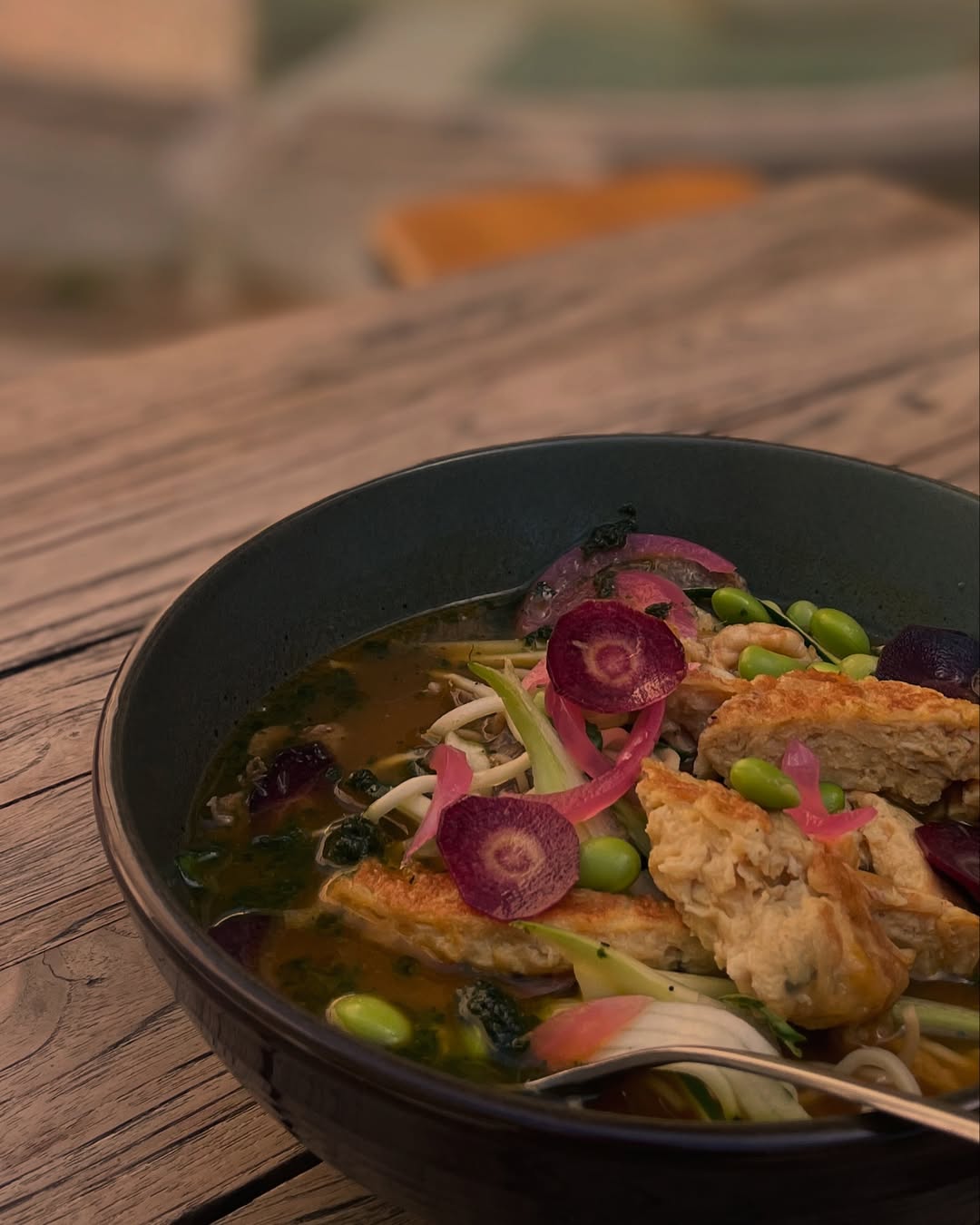 Plat du moment — bouillon aux légumes